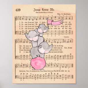 Poster Éléphants en