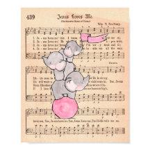 Éléphants en équilibre sur une musique de ball pou