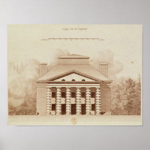 Poster Élévation de la maison du directeur du sel