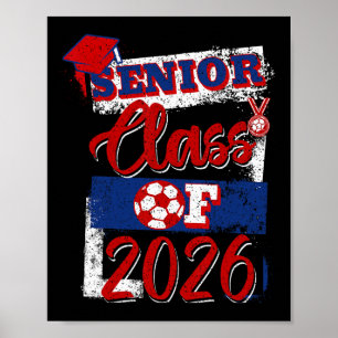 Poster Élève de terminale 2026 Joueur de football senior 