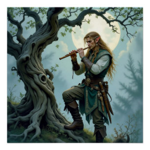 Poster Elf Flute
