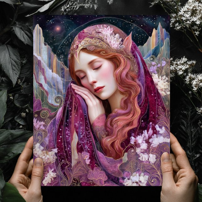 Poster Elf Queen Goddess Celestial Fantasy Wall Art Print (Créateur téléchargé)