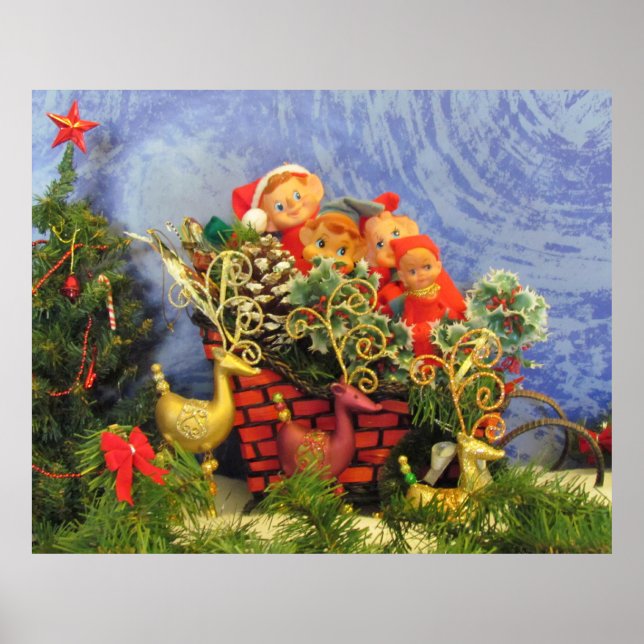 Poster Elf Sleigh (Devant)