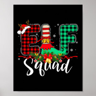 Poster Elf Squad Christmas Family Group Correspondance Pè