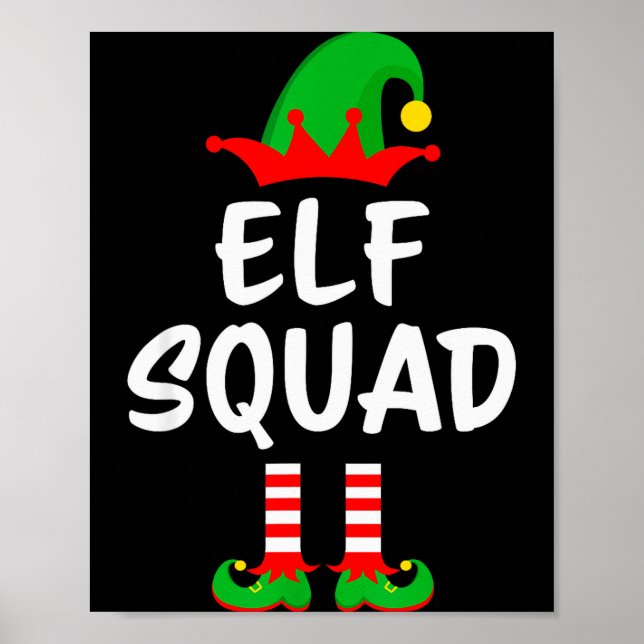 Poster Elf Squad Matching Family Christmas  (Devant)