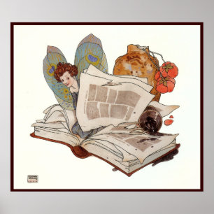 Poster "Elfe exquis" par Edmund Dulac - Imprimer