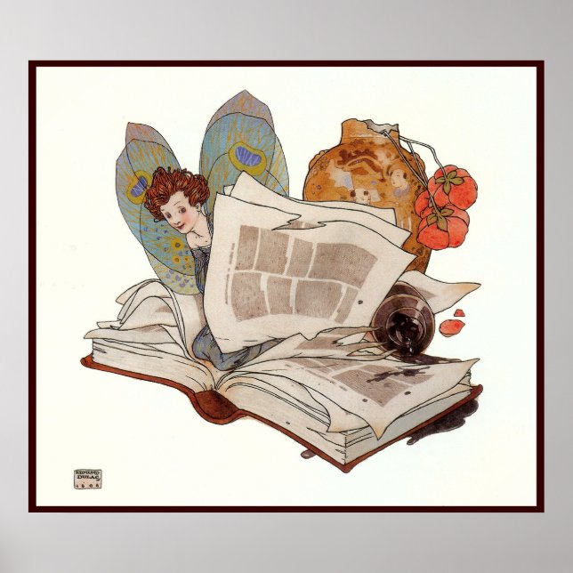 Poster "Elfe exquis" par Edmund Dulac - Imprimer (Devant)