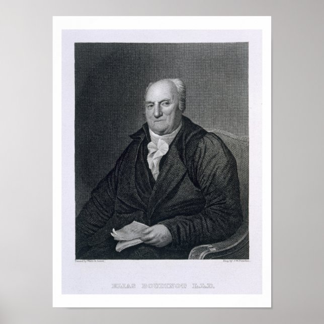 Poster Elias Boudinot, gravée par John Wesley Paradise ( (Devant)