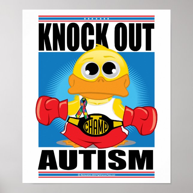 Poster Éliminer l'autisme (Devant)