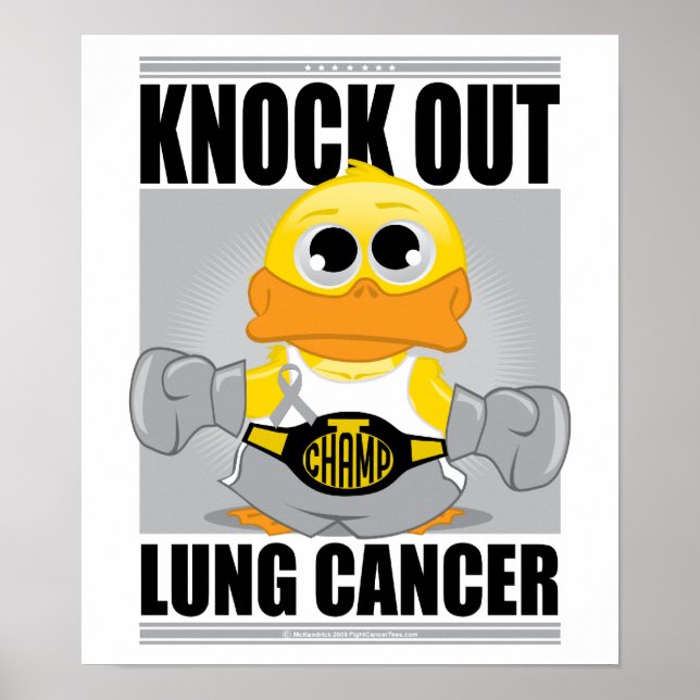 Poster Éliminer le cancer du poumon (Devant)