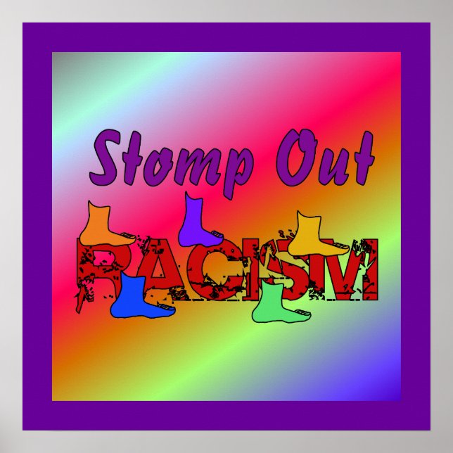 Poster Éliminer le racisme (Devant)