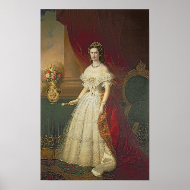Poster Élisabeth de Bavière, 1863 (Devant)