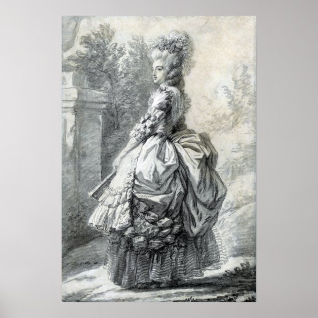 Poster Elisabeth Louise Vigée Le Brun Marie Antoinette (Devant)