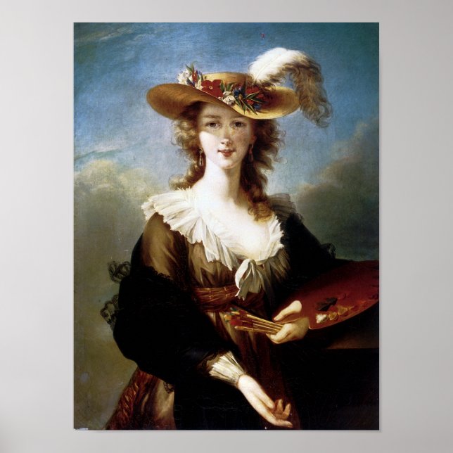 Poster Elisabeth Vigee-Lebrun Autoportrait (Devant)