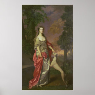 Poster Elizabeth Gunning, duchesse de Hamilton, 1752-173