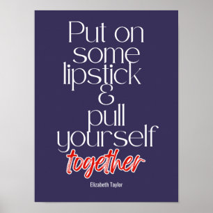 Poster Elizabeth Taylor Citations Motivationnelles