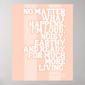 Poster Elizabeth Taylor Citations Motivationnelles