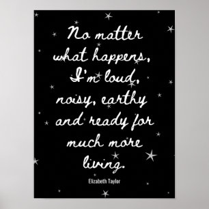Poster Elizabeth Taylor Citations Motivationnelles