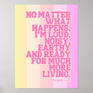 Poster Elizabeth Taylor Citations Motivationnelles