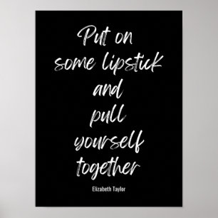 Poster Elizabeth Taylor Citations Motivationnelles