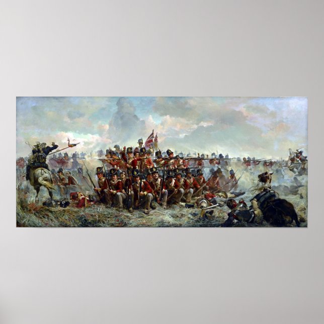 Poster Elizabeth Thompson Le 28e régiment à Quatre (Devant)