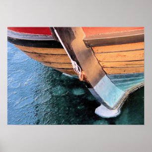 Poster Elizabeth Tilley dans le port gelé de Plymouth MA