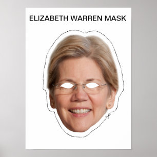 Poster Elizabeth Warren Mask