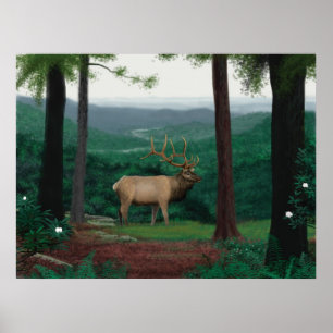 Poster Elk de Pennsylvanie