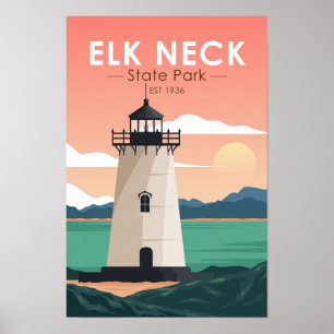 Poster Elk Neck State Park Maryland Vintage