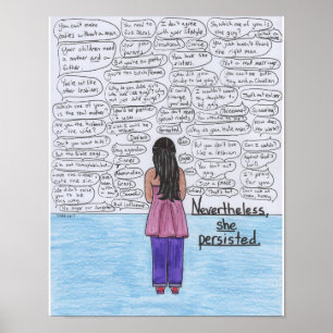 Poster Elle a persisté (lesbienne) 11x14