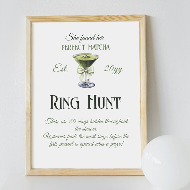 Poster Elle A Trouvé Parfait Chasse À Bague Fête des mari (Créateur téléchargé)