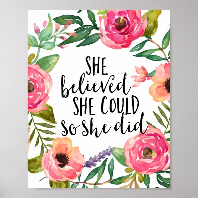 Poster Elle croyait qu'elle pouvait le faire (Devant)