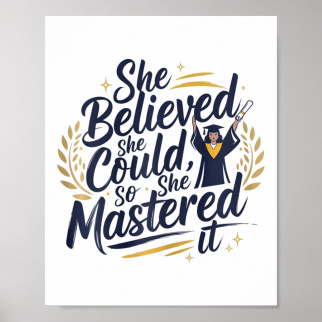 Poster Elle Croyait Qu'Elle Pouvait Le Faire Pour La Maît (Devant)
