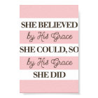 Elle Croyait Qu'Elle Pouvait Par Sa Grâce