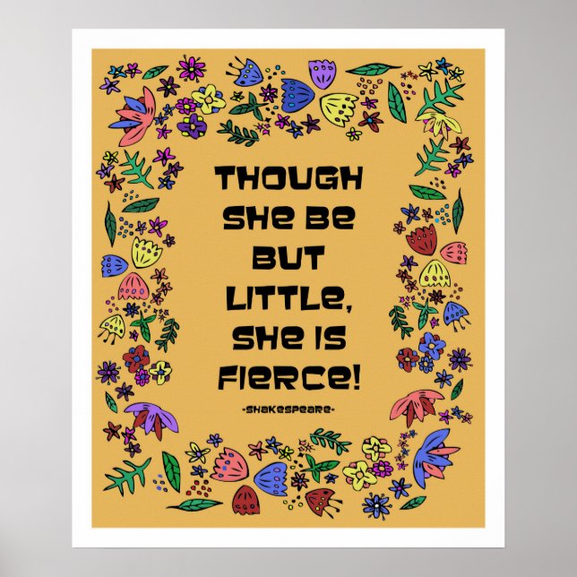 Poster Elle Est Fierce (Devant)