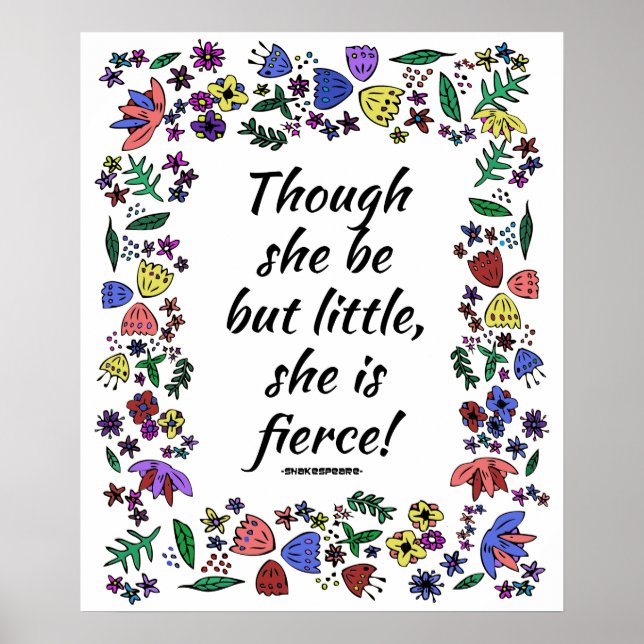 Poster Elle Est Fierce (18x24) (Devant)