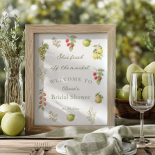 Poster Elle est fraîchement sortie du marché Bienvenue à