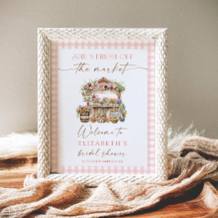 Poster Elle est hors du marché Fleurs de mariage Accueil