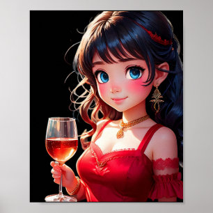 Poster Elle est spéciale pin-up artistique