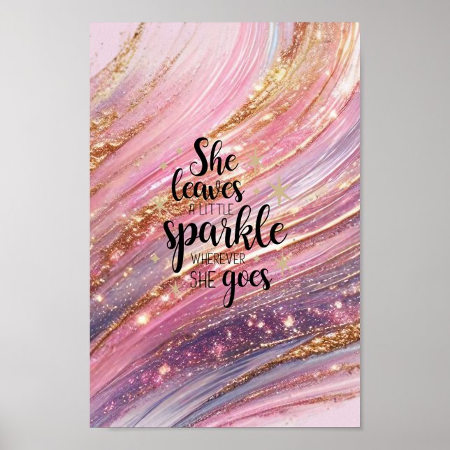 Poster Elle Feuille Un Peu Étincelante Brochures & Partie (Devant)