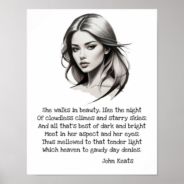 Poster Elle marche dans la beauté (Devant)