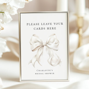 Poster Elle noue le noeud Favors Panneau de table