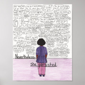 Poster Elle Persistait (Noir)