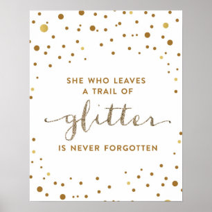 Poster Elle qui Feuille un sentier de Parties scintillant