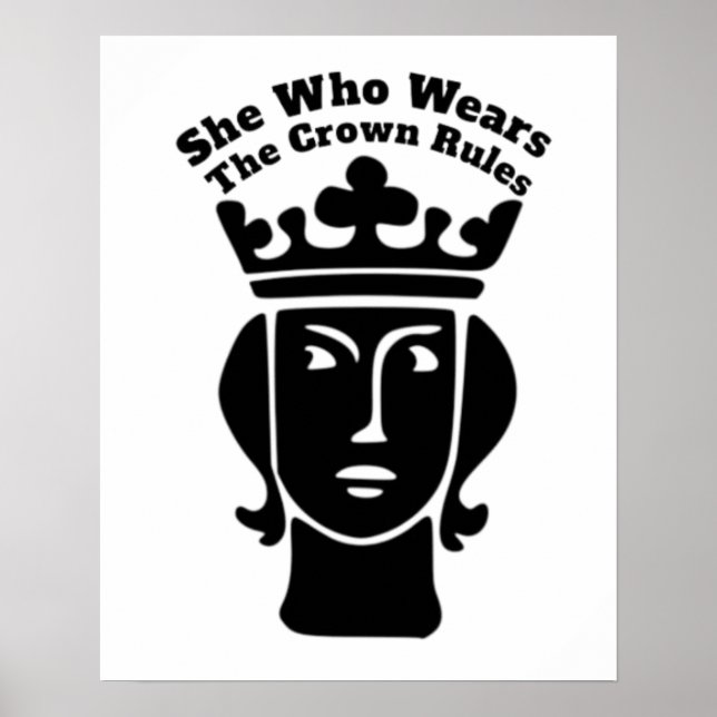 Poster Elle Qui Porte Le Reglement De La Couronne Art (Devant)