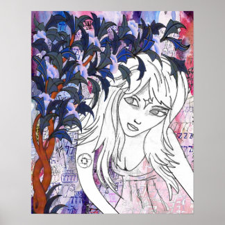 Poster Elle qui traverse l'espace par Meghan Oona