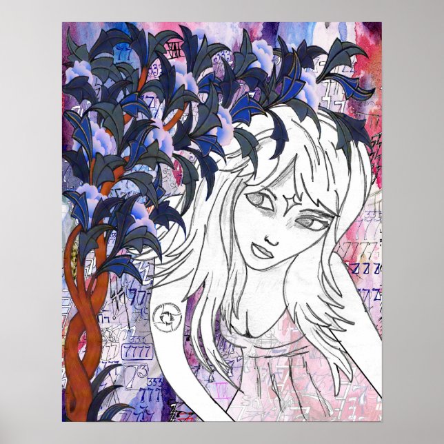 Poster Elle qui traverse l'espace par Meghan Oona (Devant)