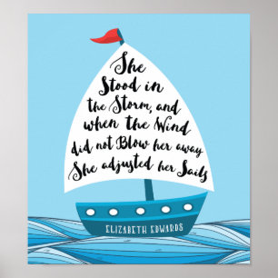 Poster Elle se tenait dans la tempête