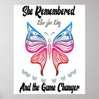 Poster Elle s'est souvenue de qui elle était et le jeu a 