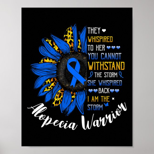 Poster Elle Whischote Je Suis La Tempête Alopecia Areata  (Devant)